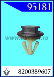 95181 Клипса автомобильная (крепёжное изделие) RENAULT