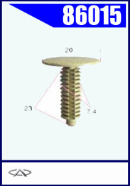 86015 Клипса автомобильная (крепёжное изделие) Chery