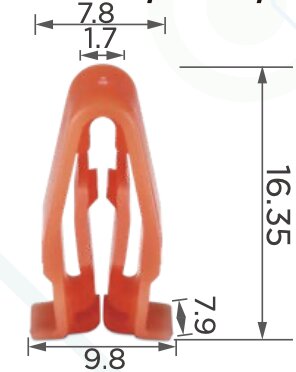 89176 Клипса автомобильная (крепёжное изделие) HONDA 90666TA0A01