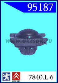 95187 Клипса автомобильная (крепёжное изделие) CITROEN, PEUGEOT