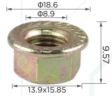 99469 Гайка металлическая под болт 10мм HONDA 90212SA5003