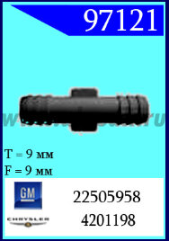 97121 Клипса автомобильная (крепёжное изделие) Chrysler, GM
