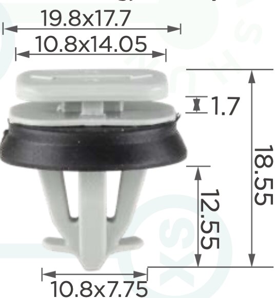 95293 Клипса автомобильная (крепёжное изделие) IVECO
