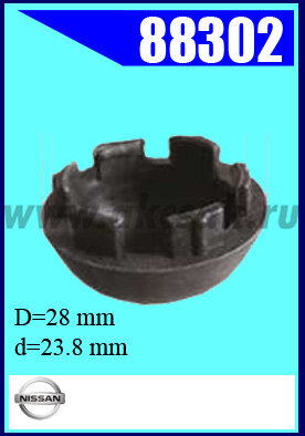 88302 Клипса автомобильная (крепёжное изделие) NISSAN