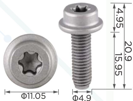 99471 Болт со шлицом типа TORX толщиной 5мм VAG N10569501