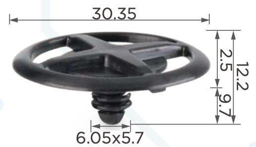 89198 Клипса автомобильная (крепёжное изделие) NISSAN