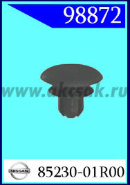98872 Клипса автомобильная (крепёжное изделие) NISSAN