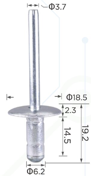 99484 Заклёпка стальная VW толщиной 6.2mm