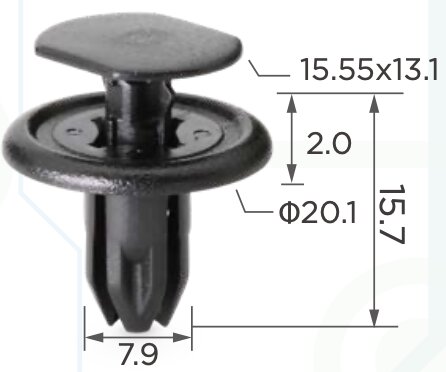 89204 Клипса автомобильная (крепёжное изделие)