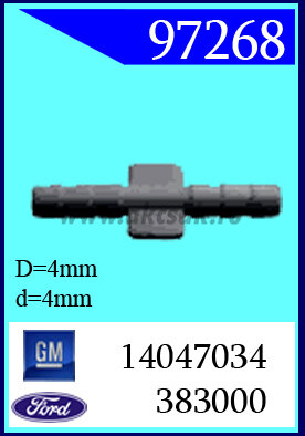 97268 Клипса автомобильная (крепёжное изделие) Chrysler, Ford, GM