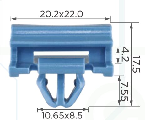 92202 Клипса автомобильная (крепёжное изделие) BMW 51127488356