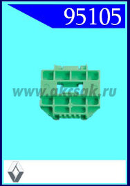 95105 Клипса автомобильная (крепёжное изделие) RENAULT