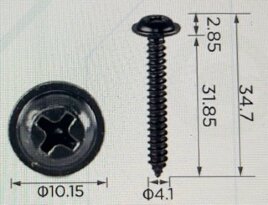 99388 Саморез автомобтльный 4x31