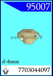 95007 Клипса автомобильная (крепёжное изделие) RENAULT