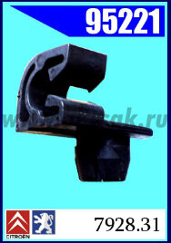 95221 Клипса автомобильная (крепёжное изделие) CITROEN, PEUGEOT