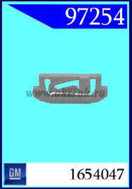 97254 Клипса автомобильная (крепёжное изделие) GM