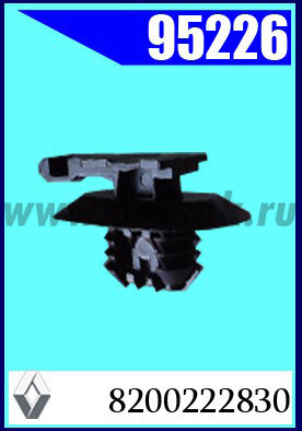 95226 Клипса автомобильная (крепёжное изделие) RENAULT, LADA