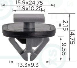 88467 Клипса автомобильная (крепёжное изделие) Hyundai, KIA