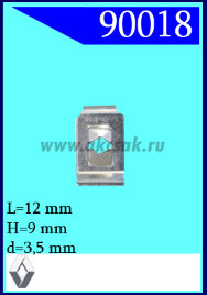 90018  Гайка под саморез 3,5 x 9 x 12 (7,5)