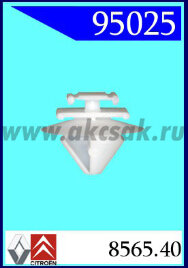 95025 Клипса автомобильная (крепёжное изделие) RENAULT, CITROEN