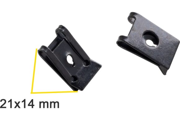99409 Закладна скоба(гайка) под саморез 3мм 21х14 GM, Ford 9431530, 9424837, 381818S2