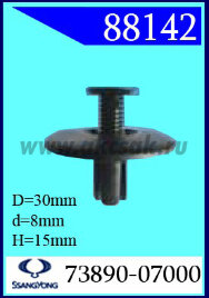 88142 Клипса автомобильная (крепёжное изделие) Ssang Yong, Mersedes