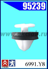 95239-95053-95010 Клипса автомобильная (крепёжное изделие) CITROEN, PEUGEOT, RENAULT
