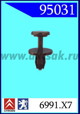 95031 Клипса автомобильная (крепёжное изделие) CITROEN, PEUGEOT