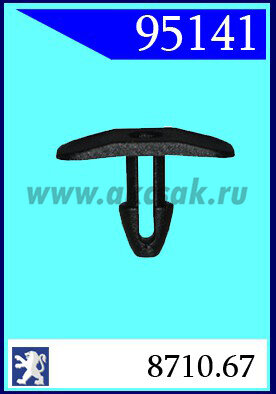 95141 Клипса автомобильная (крепёжное изделие) CITROEN, PEUGEOT