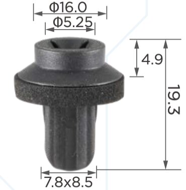 93189 Клипса автомобильная (крепёжное изделие) для MERCEDES A0009983685