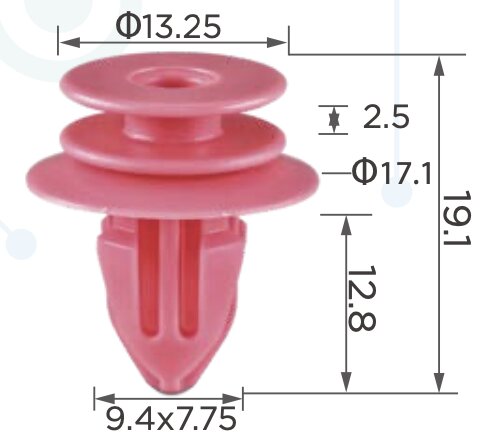 93190 Клипса автомобильная (крепёжное изделие) MERCEDES