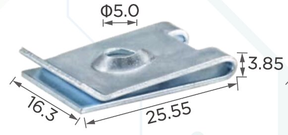 99421-99022 Закладна скоба(гайка) под саморез 5мм 16х25