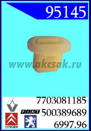 95145 Клипса автомобильная (крепёжное изделие) RENAULT, CITROEN, PEUGEOT