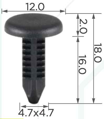 86027 Клипса автомобильная (крепёжное изделие) GEELY JQ691K48