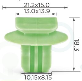 93194 Клипса автомобильная (крепёжное изделие) A0009919098