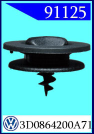 91125 Держатель ковров VW
