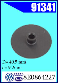91341 Клипса крепления AVW, SKODA