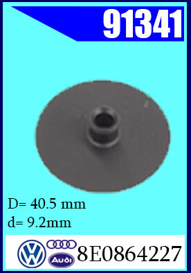 91341 Клипса крепления AVW, SKODA