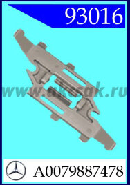 93016 Клипса автомобильная (крепёжное изделие) MERCEDES