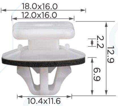 86033-88371 Клипса автомобильная (крепёжное изделие)