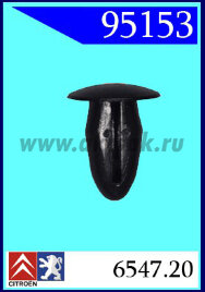 95153 Клипса автомобильная (крепёжное изделие) CITROEN, PEUGEOT