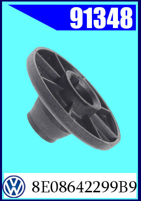 91348 Клипса крепления AVW, PORSCHE, SKODA