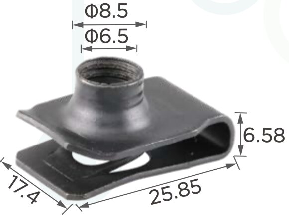 99432 Закладна скоба(гайка) под болт 8мм 14х25