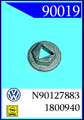 90019 Гайка пластиковая универсальная d=6mm