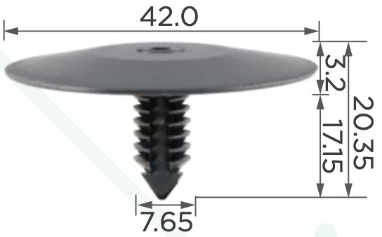 97542 Клипса автомобильная (крепёжное изделие) GM 20064875