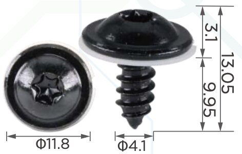 99436 Саморез автомобильный под шлиц типа TORX с толщиной ножки 4мм VW WHT005348