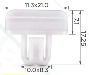 97626  Клипса автомобильная (крепёжное изделие) Chrysler