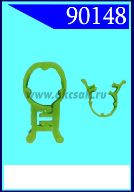 90148 Клипса проводки зеленая универсальная