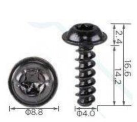 99438 Саморез автомобильный под шлиц типа TORX с толщиной ножки 4мм BMW 46637659479