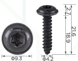 99439 Саморез автомобильный под шлиц типа TORX с толщиной ножки 4.2мм